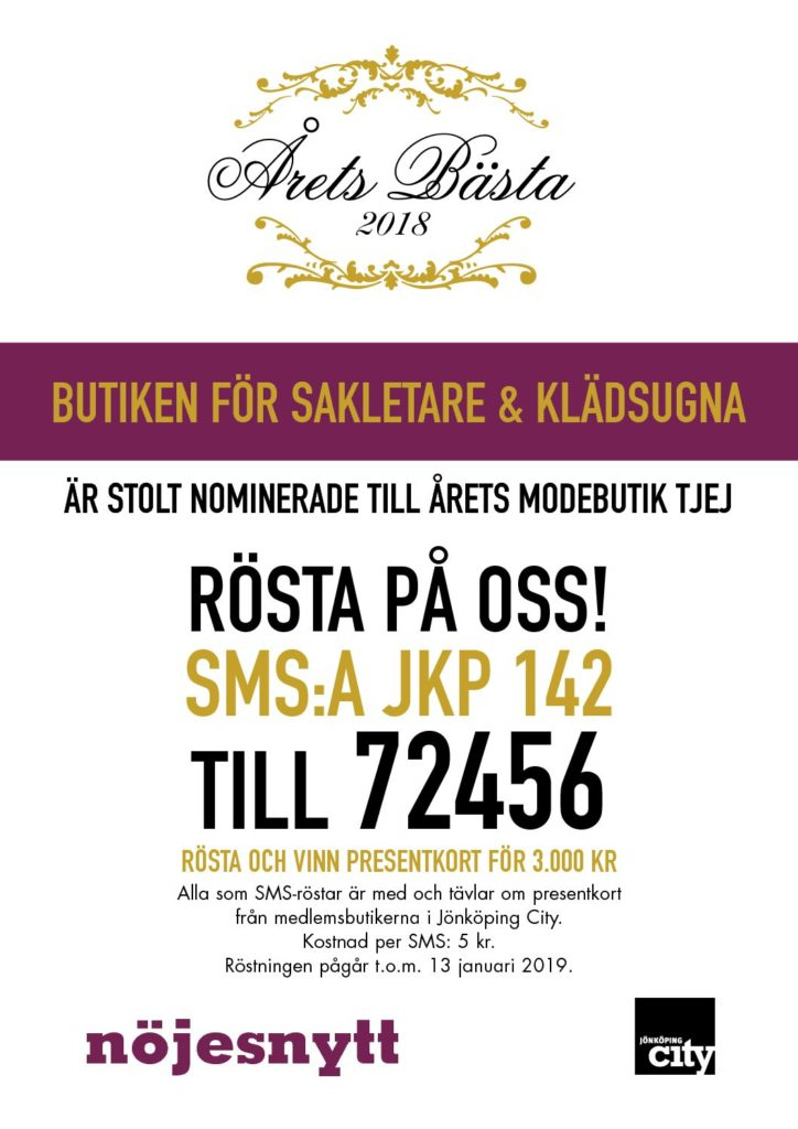 ÅRETS MODEBUTIK