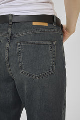 Louis high wide jeans dark blue dirty wash