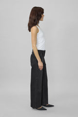 Louis high wide jeans black retro wash
