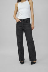 Louis high wide jeans black retro wash