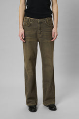 Louis high wide jeans brun