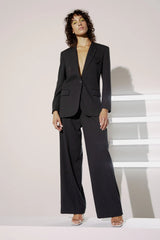 Tailor wide pant svarta