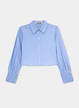 Roxane Blue Ruched Shirt