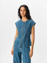 Divona denim waistcoat