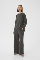 Gincette pants dark grey melange
