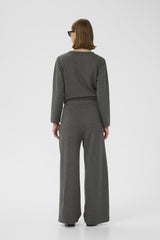 Gincette pants dark grey melange