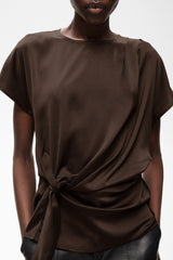 Satine knot top