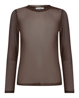 Mesh O-neck Blouse