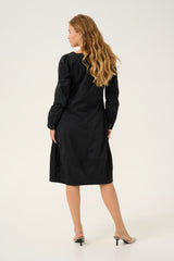 Antoinett v-neck med manschett svart