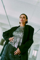 Sequince tee silver
