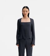 Della silk blouse