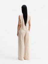 Della Satin Linen Top