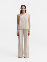 Elle linen tank creme