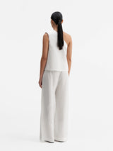 Elle Satin Linen Tank