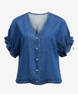 Frame v-neck blouse