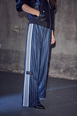 Baggy pinstripe track pant