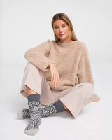 Holiday raggsocka offwhite melange