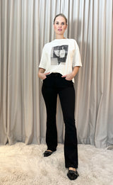 Becca bootcut jeans svarta