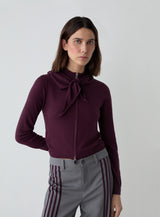 Frida Plum Zipper Knit