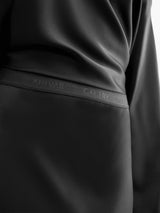 Hana long logo satin skirt