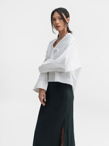 Nina cotton blouse white