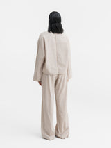 Nina linen blouse creme