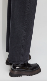 Drop jeans Washed black