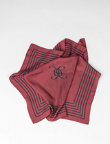 Elle silk scarf burgundy