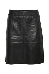 Berta leather skirt black