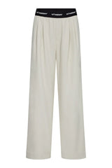 Amina logo pant bone