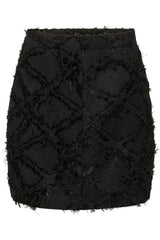 Hairy skirt svart