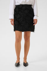 Hairy skirt svart