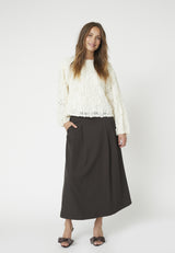 Luna pocket pleat skirt