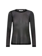 Mesh O-neck Blouse