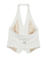 Tailor halterneck-waistcoat