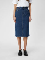 Ellen denimkjol mid blue